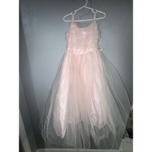Dimples Los Angeles Girls Pink Tulle Flower Girl Party Dress Size 5 Style 1903